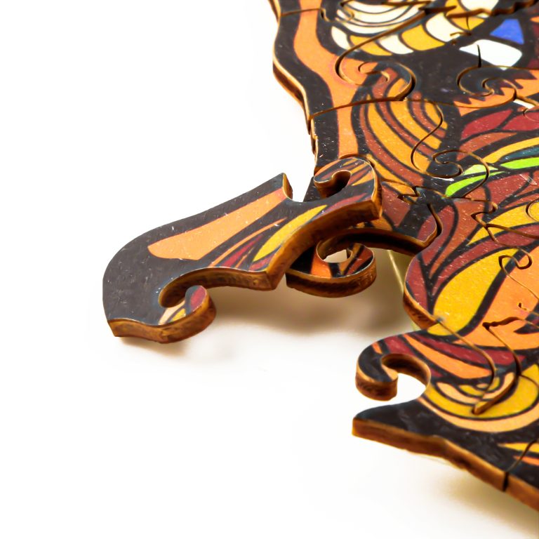 oroszlán fa kirakó részlet