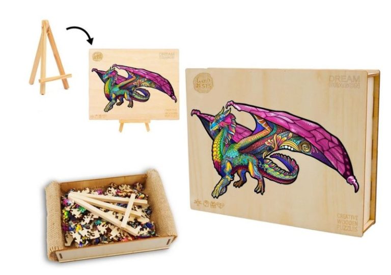 mesebeli sárkány fa puzzle