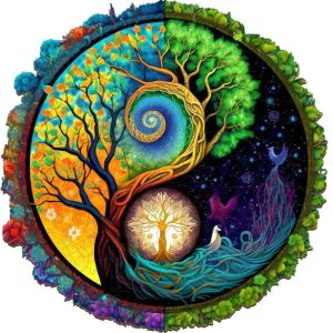 Fa puzzle - Yin Yang életfa - A Kezdet